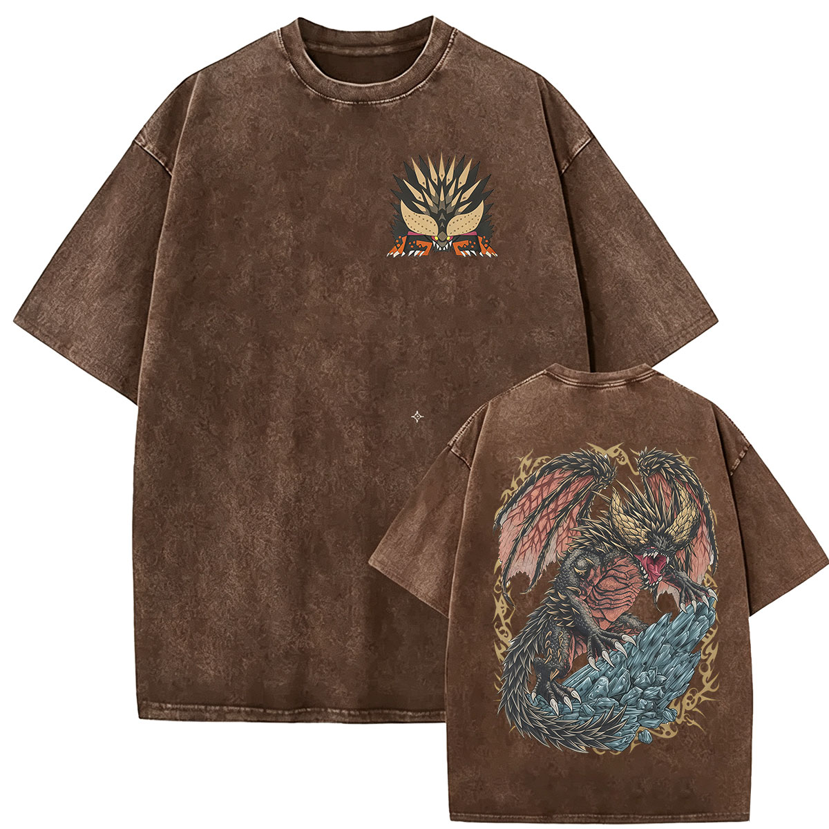 Vintage Washed Monster Hunter  - Retro Gaming T Shirt review and price