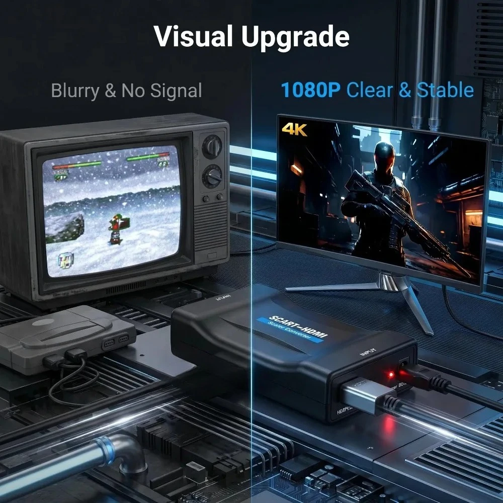SCART to HDMI-compatible Conve - Scart To Hdmi review and price